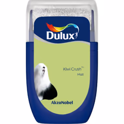 Dulux Colour Tester , Paint tester, Ready mixed, Ceiling, Wall, Lime, Matt, 0.03 L