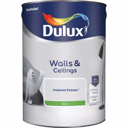 Dulux Silk , Paint, Ready mixed, Ceiling, Wall, Cool neutral, Silk, 5 L
