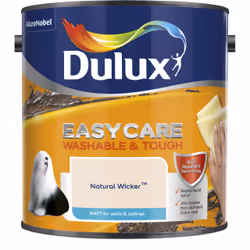 Dulux Easycare Washable & Tough Matt , Paint, Ready mixed, Ceiling, Wall, White, Matt, 2.5 L