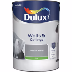 Dulux Silk , Paint, Ready mixed, Ceiling, Wall, Cool neutral, Silk, 5 L