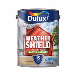Dulux - Weathershield Smooth Masonry Paint 5L - Muted Gold
