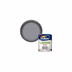 Dulux 5358144 Quick Dry Gloss Paint - Natural Slate - 750ML