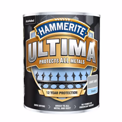 Hammerite Ultima Smooth Metal Paint Light Grey 750ml