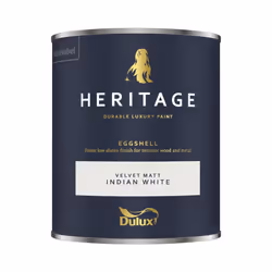 Dulux Heritage Eggshell Emulsion Paint 750ml - Indian White