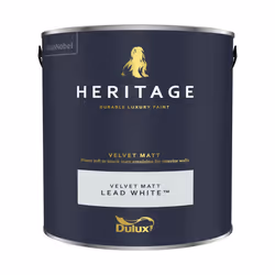Dulux Heritage Velvet Matt 125ml Tester Pot - Lead White