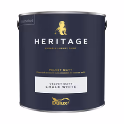 Dulux Heritage Velvet Matt 125ml Tester Pot - Chalk White