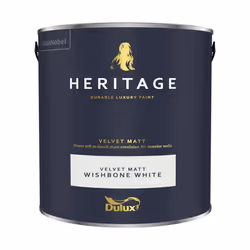 Dulux Heritage Velvet Matt 125ml Tester Pot - Wishbone White