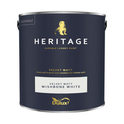 Dulux Heritage Velvet Matt 125ml Tester Pot - Wishbone White