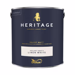 Dulux Heritage Velvet Matt 125ml Tester Pot - Linen White