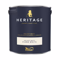 Dulux Heritage Velvet Matt 125ml Tester Pot - Piano White