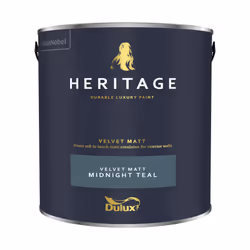Dulux Heritage Velvet Matt 125ml Tester Pot - Midnight Teal