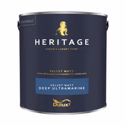 Dulux Heritage Velvet Matt Emulsion Paint 2.5 Litres Deep Ultramarine