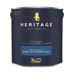 Dulux Heritage Velvet Matt Emulsion Paint 2.5 Litres Deep Ultramarine