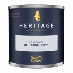 Dulux Heritage Velvet Matt 125ml Tester Pot Light French Grey