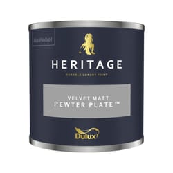 Dulux Heritage Velvet Matt 125ml Tester Pot Pewter Plate