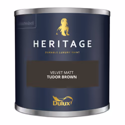 Dulux Heritage Velvet Matt 125ml Tester Pot - Tudor Brown