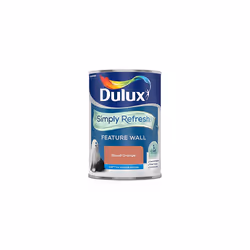 Simply Refresh Feature Wall Matt Emulsion Paint - Blood Orange - 1.25 litres Blood Orange 5569244