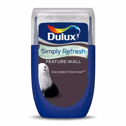 Dulux Simply Refresh Feature Wall Matt Emulsion Paint - Decadent Damson - 30ML Tester 5569253