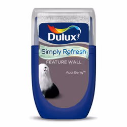 Dulux Simply Refresh Feature Wall Matt Emulsion Paint - Acai Berry - 30ML, Tester, 5569257