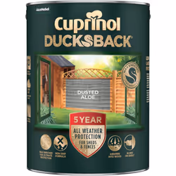 Cuprinol Ducksback 5L Paint Dusted Aloe