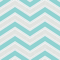 Chevron Teal Glitter Wallpaper Geometric Design Textured Vinyl