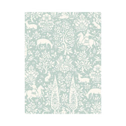 Crown Archives Woodland Wallpaper - Duck Egg Blue