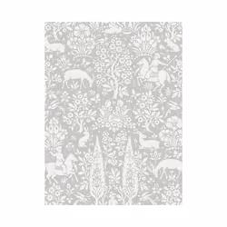 Crown Archives Woodland Wallpaper - Grey