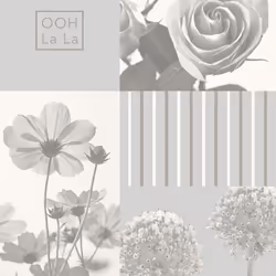 Crown Coco Silver Grey Wallpaper M1343
