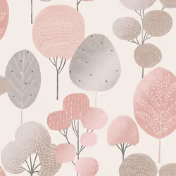Scandi Forest Wallpaper Blush Crown M1522