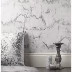Crown Marble Silver Wallpaper M1584