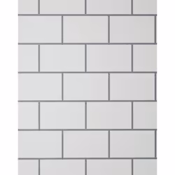 Metro Tile Wallpaper Crown Silver White Metallic Textured Vinyl Glitter - Additional view 6