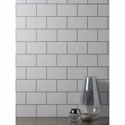Metro Tile Wallpaper Crown Grey Silver Metallic Textured Vinyl Glitter