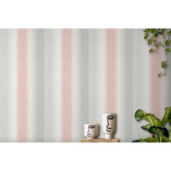 Kirby Stripe Pink Wallpaper Crown Textured Vinyl White Grey Modern