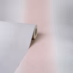 Kirby Stripe Pink Wallpaper Crown Textured Vinyl White Grey Modern
