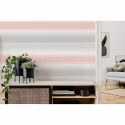 Kirby Stripe Pink Wallpaper Crown Textured Vinyl White Grey Modern - Additional view 4