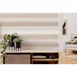 Kirby Stripe Natural Wallpaper Crown Textured Vinyl Cream Beige Modern