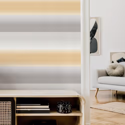 Kirby Stripe Mustard Wallpaper Crown Textured Vinyl Yellow Grey White Modern