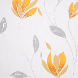 Fine Decor Synergy Floral Mustard Yellow Silver White Paste The Paper Wallpaper