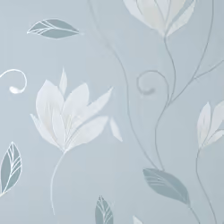 Crown Synergy Floral Blue Grey Wallpaper M1740