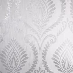 Crown Estelle Damask Grey Wallpaper M1756