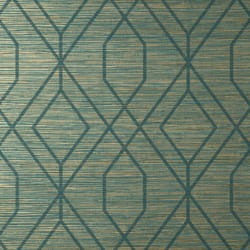 Crown Fusion Trellis Teal Wallpaper M1773