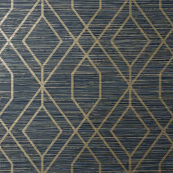 Crown Fusion Trellis Navy Wallpaper M1774