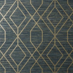 Crown Fusion Trellis Navy Wallpaper M1774