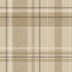Crown Harris Tweed Herringbone Check Natural Wallpaper Luxury
