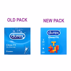 12 x Durex Close Fit Condoms ( 4 x Pack 3 ) |  Tighter Slim Snug Trim