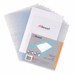 Rexel Nyrex™ Heavy Duty Top & Side Opening Pockets (25)