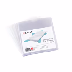 Rexel Nyrex™ Card Holders 152x102mm Clear (25), Transparent, Transparent, Transparent, Transparent, Transparent, 102 mm, 152  ...