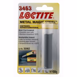 Metal Adhesive; LOCTITE; 3463; Epoxy Resin Blister Pack hardening, Over-paintable grey 50