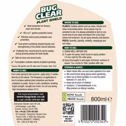 Bug Clear Plant Shield Spray Pesticide Free Bug Killer 800ml