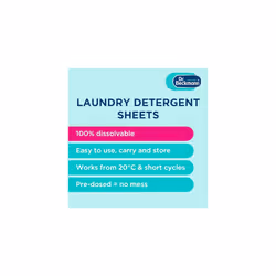 Laundry Detergent Sheets BIO | Fresh Blossom | MAGIC LEAVES | Pre-dosed | 50 sheets